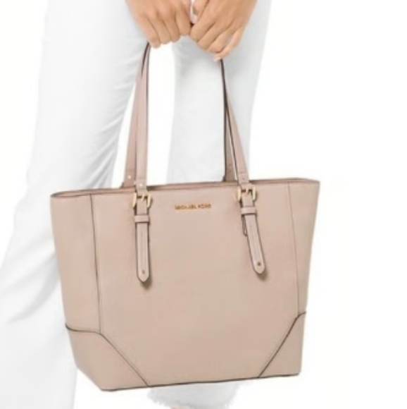 Michael Kors Handbags - Michael Kors Aria Blush Pink Tote Bag